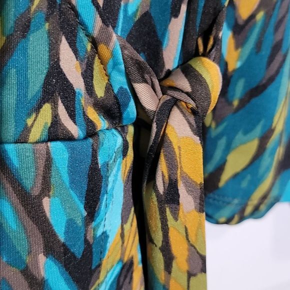 ECI Women's Plus Size Faux Wrap Around Dress - Picture 4 of 9